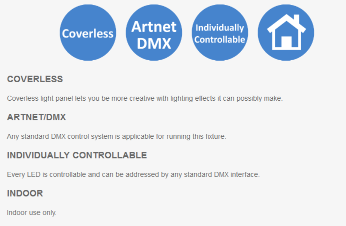 DMX LED Backlight Pixel 