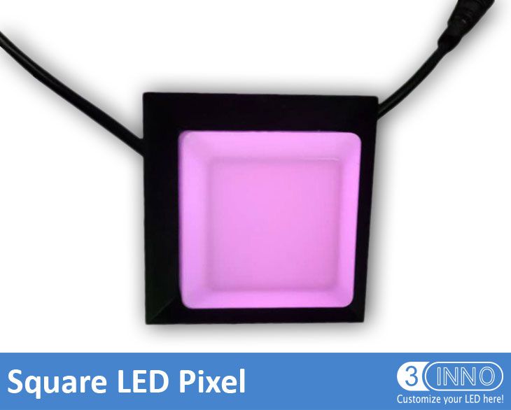 Square LED Pixel LED nhôm Pixel DMX Square Pixel hồ Pixel WS2811 RGB Pixel DMX nhôm LED WS2811 DMX Pixel RGB Square LED câu lạc bộ điểm ảnh chiếu sáng thanh Pixel chiếu sáng